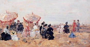 尤金 佈丹 Villers, Beach Scene